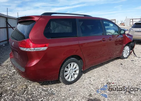 2012 Toyota Sienna Le 7 Passenger из США, поврежденный, VIN 5TDJK3DC3CS036397